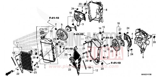 RADIATORE CRF1000AK di 2019