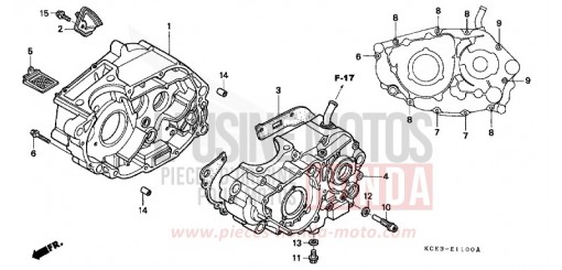 CRANKCASE XR250R3 de 2003