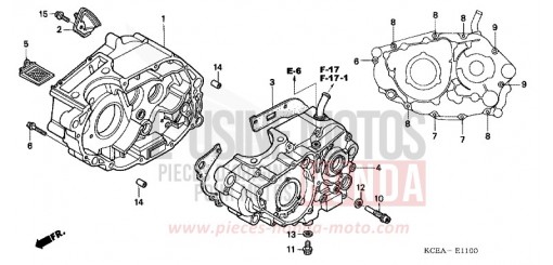 CRANKCASE XR250R4 de 2004