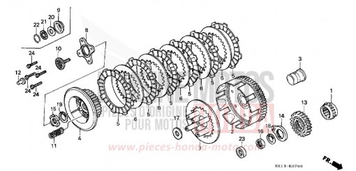 CLUTCH XR250RE de 1984