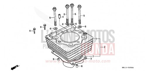 CYLINDER XR250RM de 1991