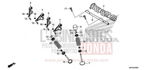 CAMSHAFT/VALVE CRF1000D2K de 2019