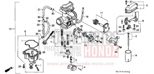 CARBURETOR XR250RP de 1993