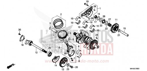 CRANKSHAFT/PISTON CRF1000D2K de 2019