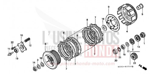 CLUTCH XR250RV de 1997