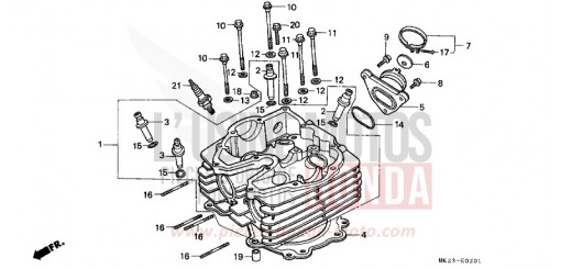 TESTATA XR600RM di 1991