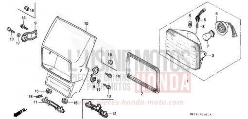 HEADLIGHT XR600RN de 1992