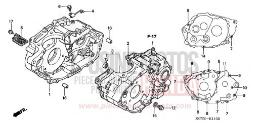 CRANKCASE XR400R4 de 2004