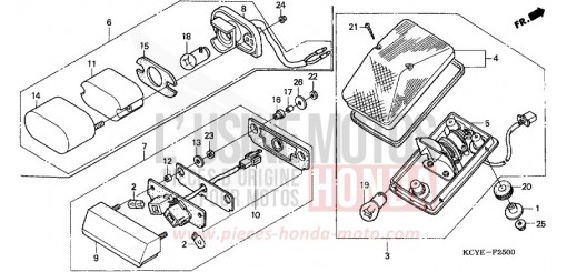 TAILLIGHT XR400R4 de 2004