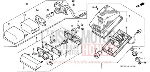 TAILLIGHT XR400RT de 1996