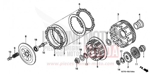 CLUTCH XR400RV de 1997