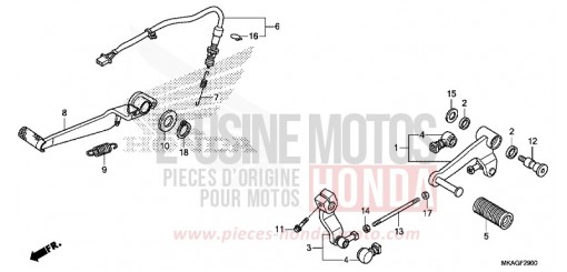 PEDAL NC750SDH de 2017