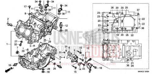 CRANKCASE NC750SDH de 2017