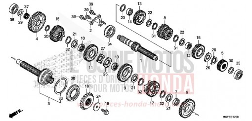 TRANSMISSION CBR1000RAK de 2019