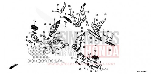 PEDANA CRF1000DJ di 2018