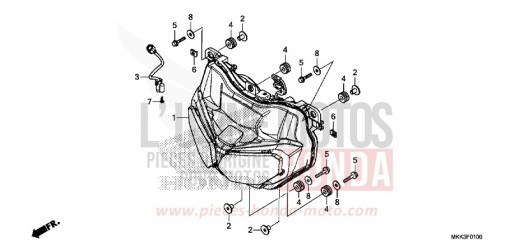 HEADLIGHT CRF1000DJ de 2018