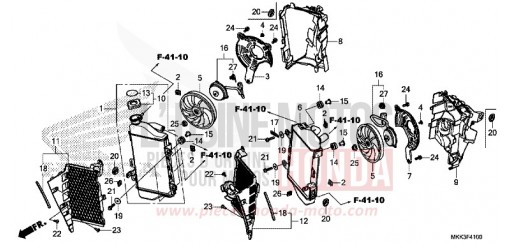 RADIATORE CRF1000DJ di 2018