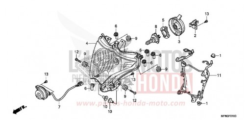 HEADLIGHT CB1000RF de 2015