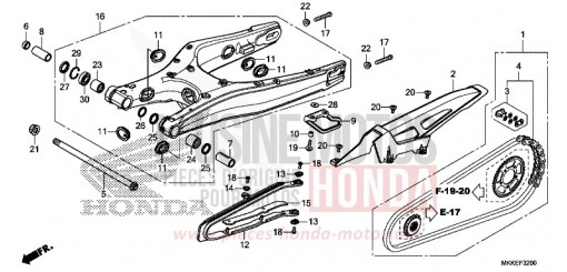 SWINGARM CRF1000DK de 2019