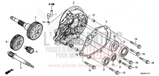 TRANSMISSION NSS125DF de 2015