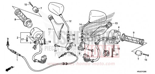 SWITCH/CABLE/MIRROR FES125AC de 2012