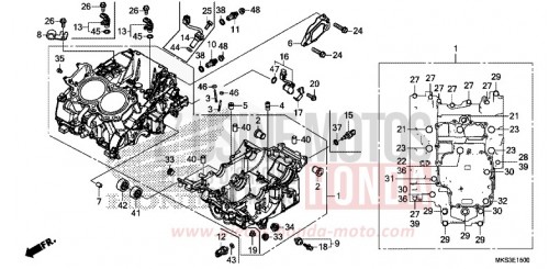 CRANKCASE CRF1100A2L de 2020