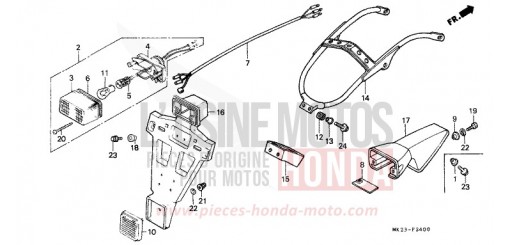 TAILLIGHT XR600RN de 1992