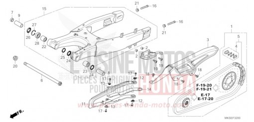 SWINGARM CRF1100A2M de 2021