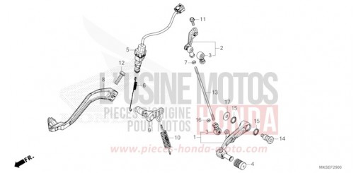 PEDAL CRF1100A2M de 2021