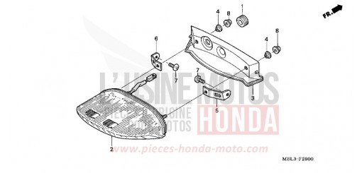 TAILLIGHT CBR1000RR5 de 2005