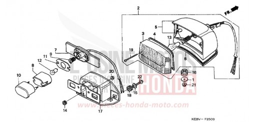 TAILLIGHT CA125V de 1997