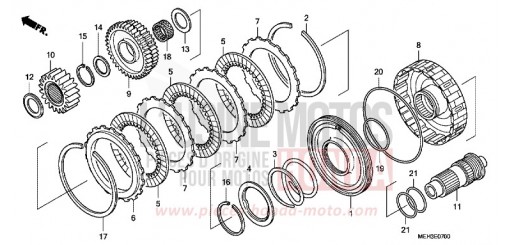CLUTCH NSA700A9 de 2009