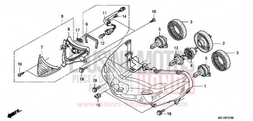 HEADLIGHT NSA700A9 de 2009
