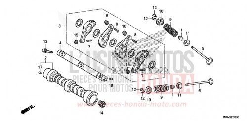 CAMSHAFT/VALVE NC750SAG de 2016
