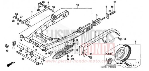 SWINGARM VT125C1 de 2001