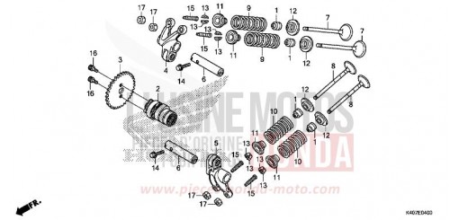 CAMSHAFT/VALVE NSS125ADH de 2018