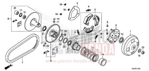 TRANSMISSION NSS125ADF de 2016