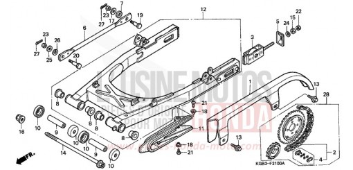 SWINGARM VT125CX de 1999