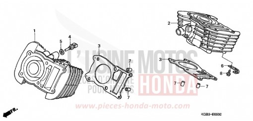 CYLINDER VT125CY de 2000