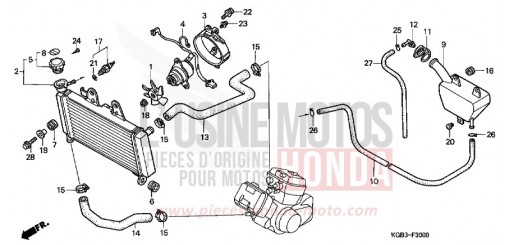RADIATOR VT125CY de 2000