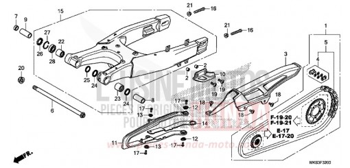 SWINGARM CRF1100D2L de 2020