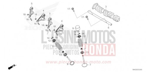 CAMSHAFT/VALVE CRF1100D2M de 2021