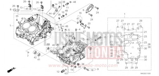 CRANKCASE CRF1100D2M de 2021