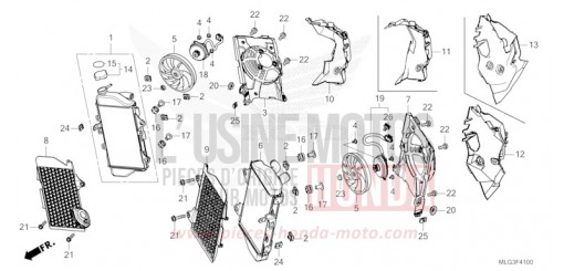 RADIATOR CRF1100D2N de 2022