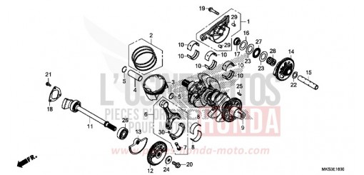 CRANKSHAFT/PISTON CRF1100D4L de 2020