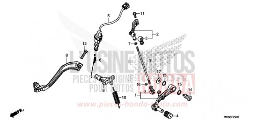 PEDALE CRF1100D4L di 2020