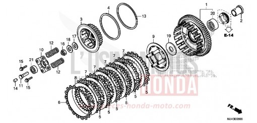 CLUTCH CBR500RAF de 2015