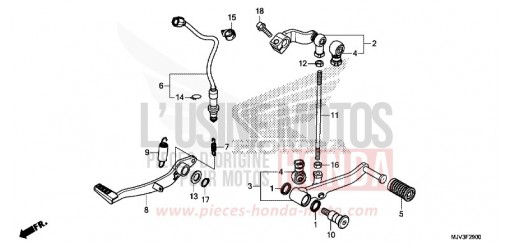 PEDAL CBR500RAF de 2015