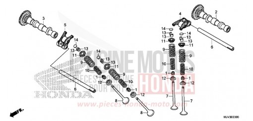 CAMSHAFT/VALVE CBR500RAF de 2015