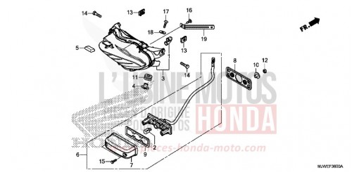 TAILLIGHT CBR500RAG de 2016